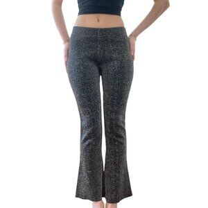 Black flared sparkly pants, size s